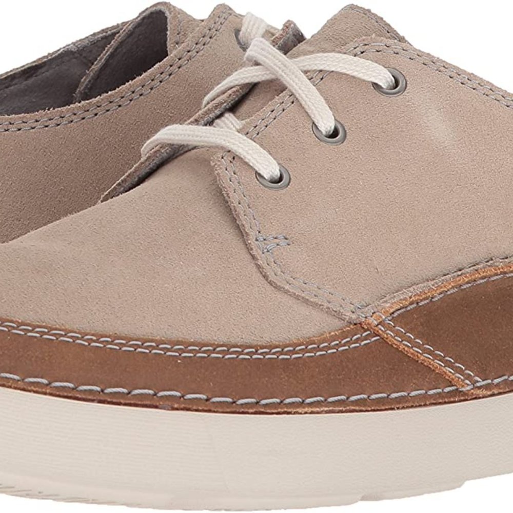 Collection by Clarks Gosler Edge Sand Contrasting Colors Suede Canvas Me… - Picture 7 of 16